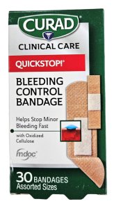 Quick Stop Fabric Bandages, 30 Count