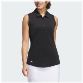 Solid Sleeveless Polo Shirt