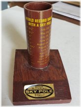 Pole Vault Memorabilia Desk Piece