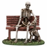 Eternal Bond Skeleton and Dog Figurine