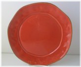 Poppy Red Skyros Dinner Plate - 10 7/8" Handcrafted Pottery