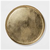 Golden Round Aluminum Tray by Threshold