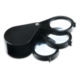 Triple Fold Pocket Magnifier with 1.25" Magnifying Lens