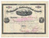 Wilmington and Northern Railroad Co. Certificate of Stock - Henry Algernon DuPont