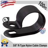 Black Nylon Cable Clamps