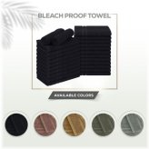 Cotton Haven Salon Towels - 24 Pack, Bleach Proof, 16 x 27 inches