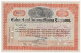 Copper Canyon Stock Certificate