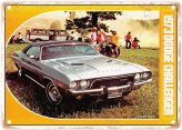 Dodge Challenger Rallye 2 Vintage Ad Metal Plaque