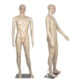 Realistic Male Dress Form with Rotating Head and Stable Base