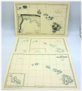 Hawaiian Island Map Collection by Lahaina PrintSellers