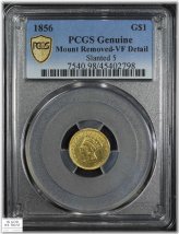 Slanted 5 Indian Princess Gold Dollar