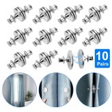 Magnetic Buckle Curtain Clips - Set of 10 Pairs