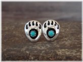 Southwest Spirit Bear Paw Earrings