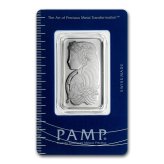 Fortuna Platinum Bar by Pamp Suisse with Assay Certificate