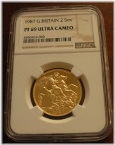 British Sovereign Gold Coins - 1987 Edition