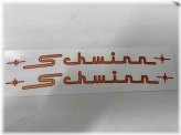 Golden Script Top Tube Decal Set