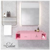 Blush Haven Wall Mount Styling Station