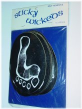 Retro 60s Hippie Footprint Decals