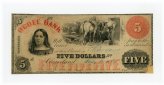 The Ocoee Bank $5 Cleaveland, TENNESSEE Note (Cleaveland Branch) - 1860