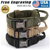 Tactical K9 Training Collar with Metal Buckle