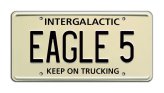 Spaceballs Winnebago EAGLE 5 Metal Stamped License Plate Replica