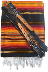 Fuego de México Handcrafted Leather Blanket Holder