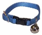 Blue Jingle Collar with Quick Snap Buckle for Small Animals