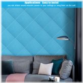 SilentSpace Acoustic Panels - High Density Sound Absorbing Wall Tiles (Pack of 12)