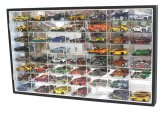 Double-Door Mirrored Display for 56 Diecast Cars