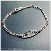 Heart ID Silver Bracelet for Kids