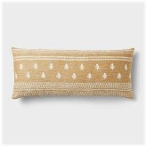 Cozy Camel Woven Tree Lumbar Pillow