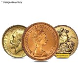 Golden Britannia Coin - Average Circulation (Random Year)