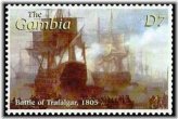 Gambia Trafalgar 1805 Stamp (2001)