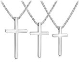 Divine Cross Charm Necklace: A Stylish Stainless Steel Pendant for All