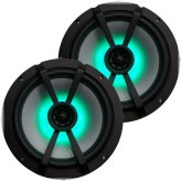 Seaside Illuminators" Marine Speakers - 6.5" LED Speaker Pair with Powerful Sound