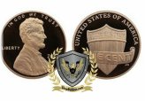 Shield Penny from 2018 S Proof Set