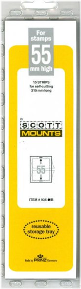 ScottMounts Black Strip Pack - 55/215mm - Set of 15