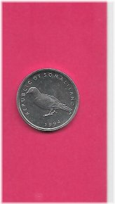 Somaliland Vintage Bird Shilling Coin