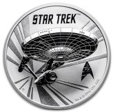 Star Trek Starship Enterprise Silver Commemorative Coin