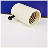 Porcelain Mogul Lamp Holder with Turn Knob Socket