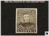 New Brunswick Un No. 5P Proof Stamp on India Paper