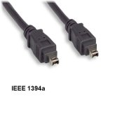 Black FireWire Cable