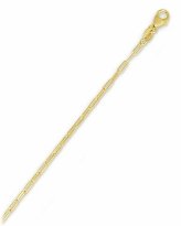 Oval Paperclip Ankle Bracelet in 14K Yellow Gold