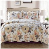 Floral Deema Oversized Reversible Quilt Set