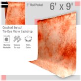 Rainbow Swirl Muslin Backdrop