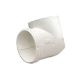 Poly Connector 90-Degree Elbow for Dryer Ventilation System