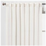 Honeycomb White Window Curtain Panel