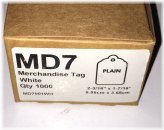 White Blank Merchandise Price Tags (Pack of 1,000)