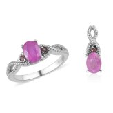 Pink Sapphire Tourmaline Harmony Set