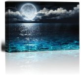 Oceanic Moonlight Canvas Art: A Serene Addition to Your Collection